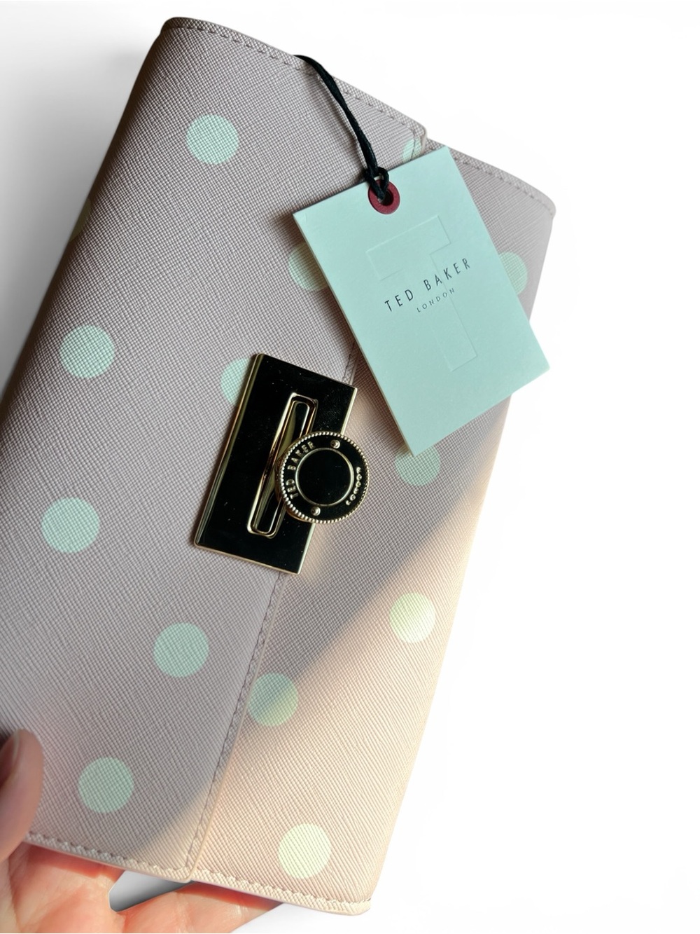 Ted Baker Parisa Polka Dot Crossbody Wallet Bag Pink - NWT - Picture 7 of 7